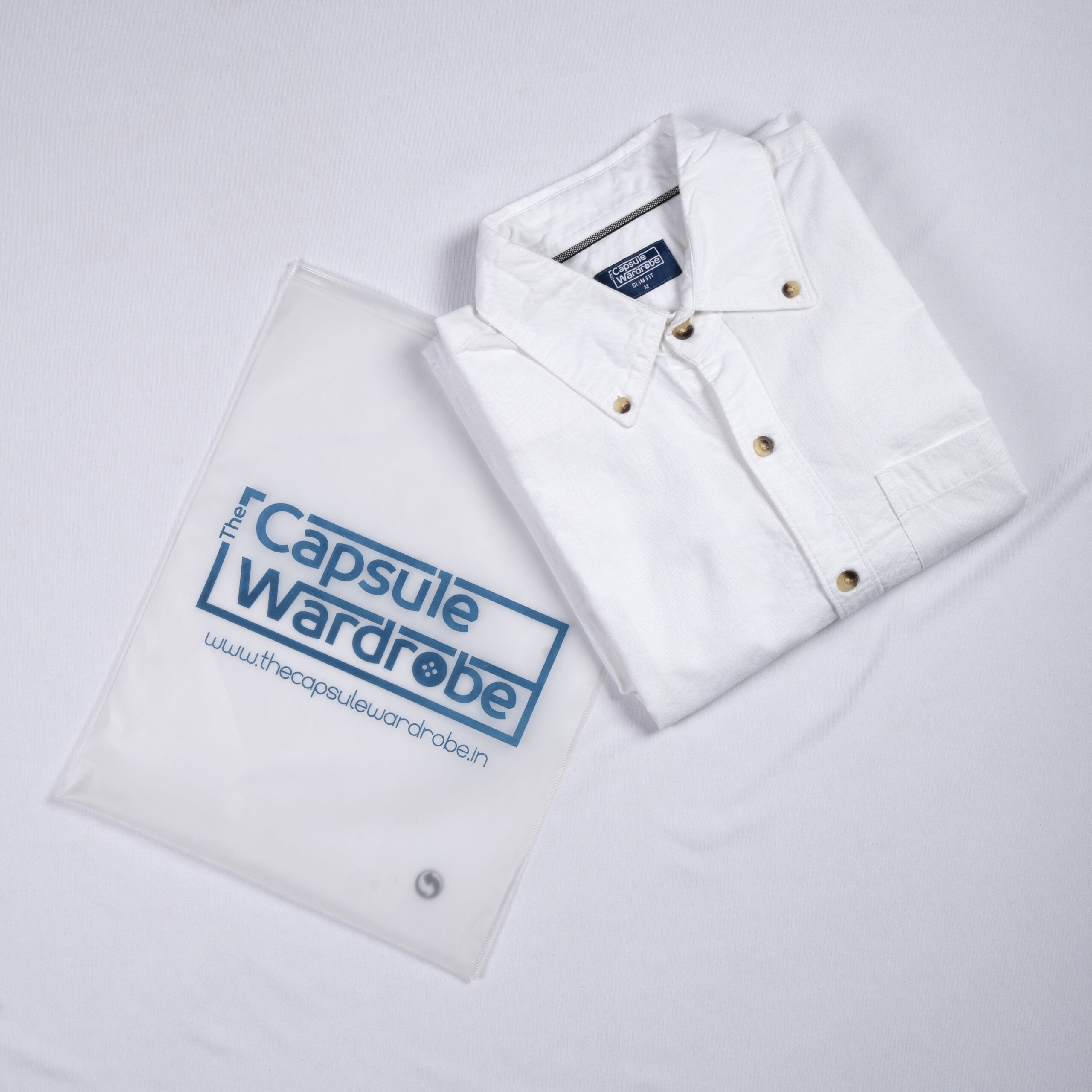 Classic White Slim Fit Cotton Shirt