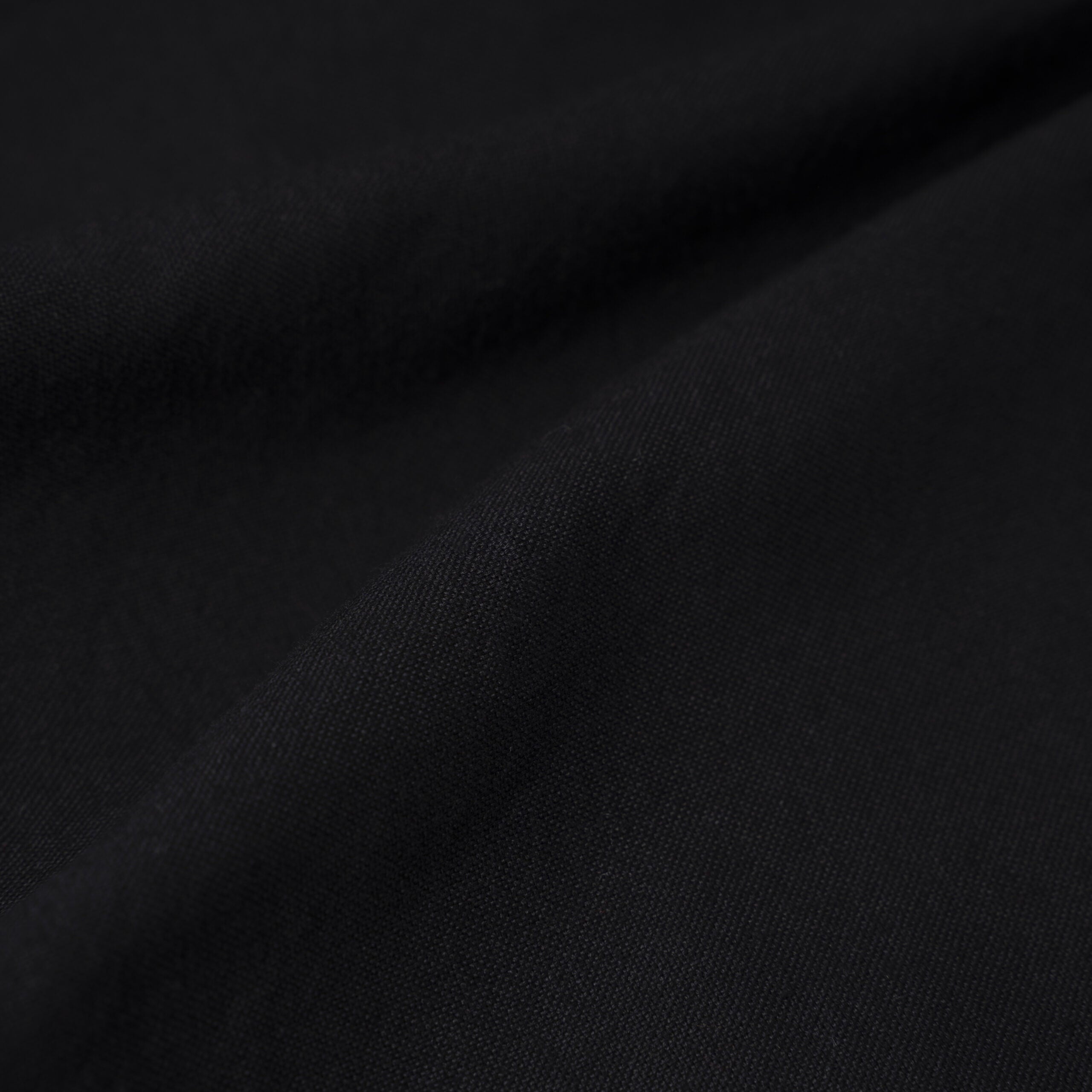 Jet Black Slim Fit Cotton Shirt